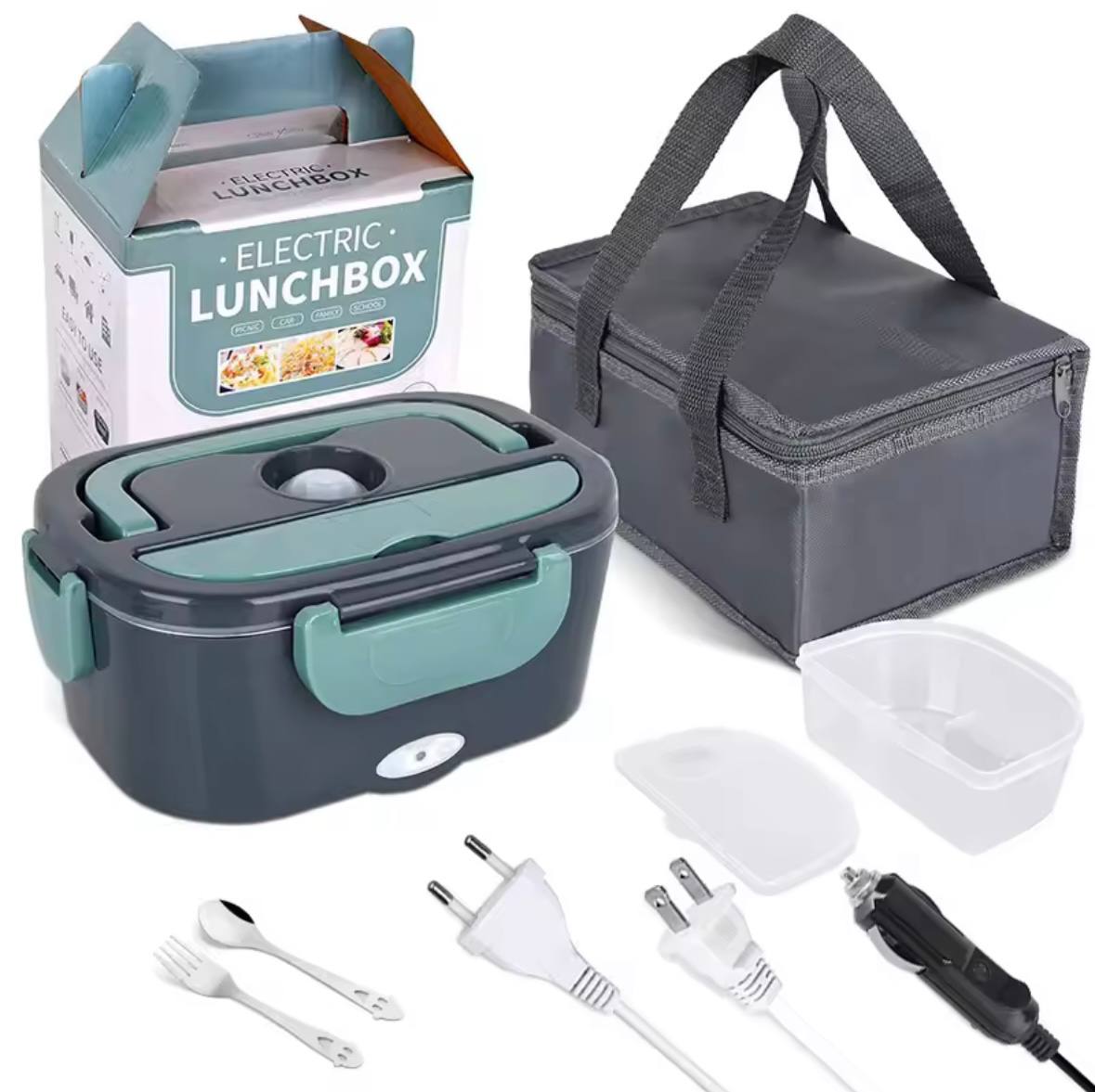 Elektryczny lunch box podgrzewany